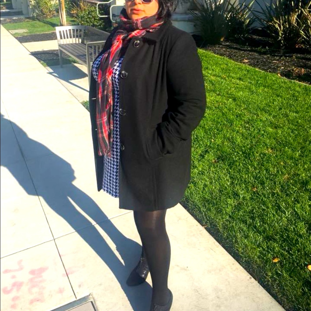 Houndstooth Dress, black & white color